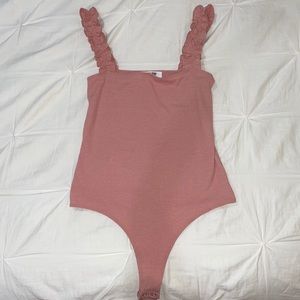 Pink Ruffle Bodysuit